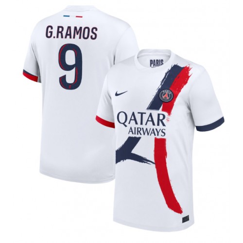 Pánský Fotbalový dres Paris Saint-Germain Goncalo Ramos #9 2024-25 Venkovní Krátký Rukáv